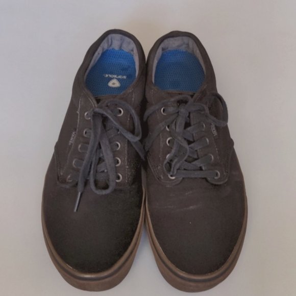 Vans Classic Lace Up Gum Sole Tennis Shoes Black Size 11.5 - Picture 1 of 7